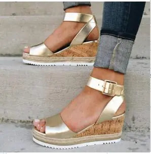 Summer High Heels with Peep-Toe Design