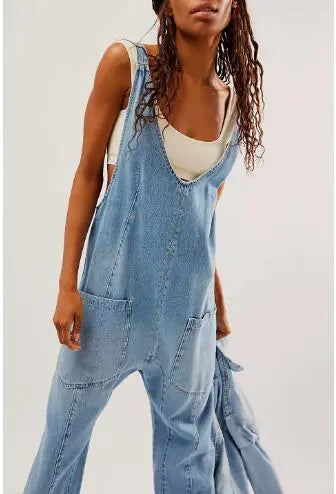 Denim Overall - Adjustable Strap Jumpsuit