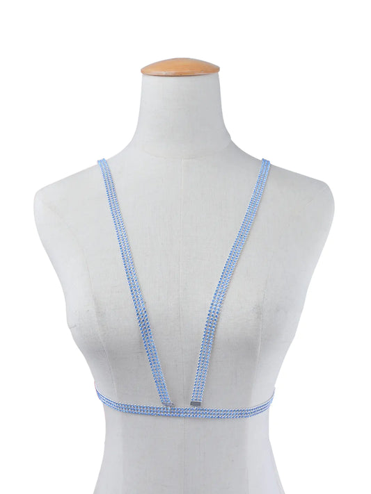 Body Jewelry Rhinestone Strap Chest Chain