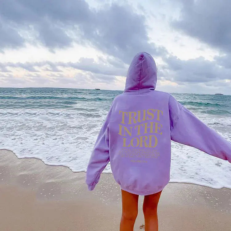 New Women's Letter Print Hoodie Sweatshirt