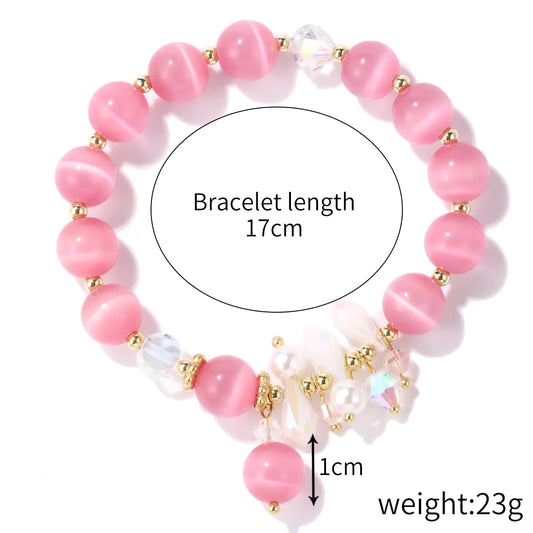Natural Crystal String Beads Bracelet for Women