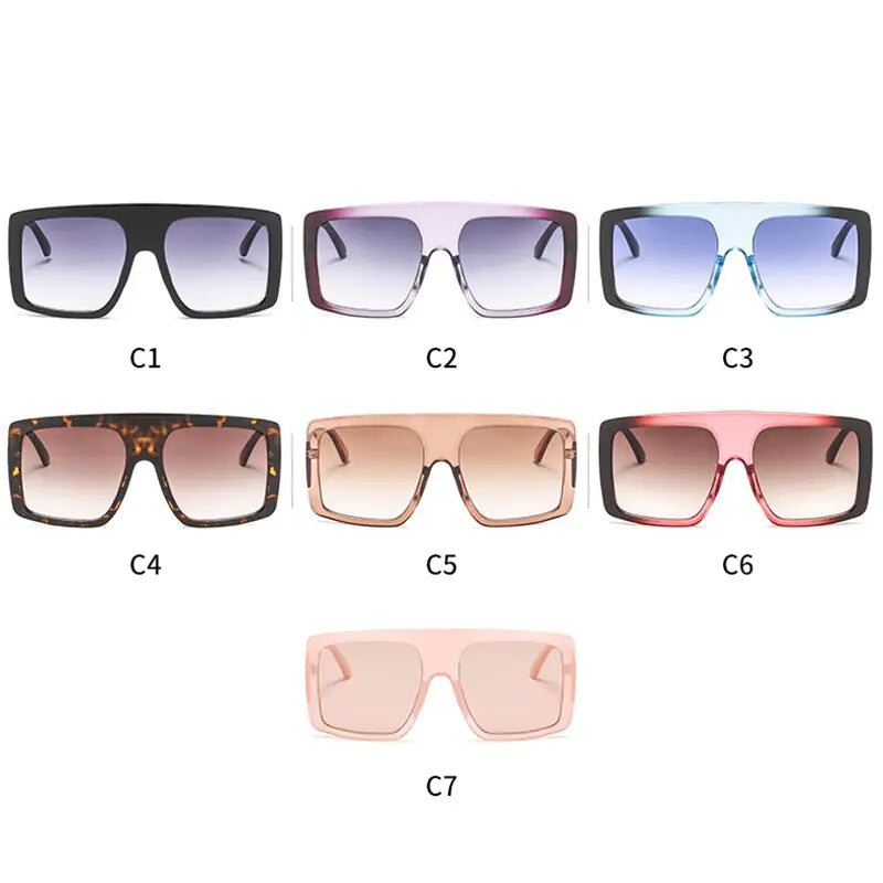 Fashionable Oversized Colorful Sunglasses 9036