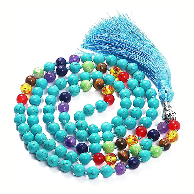 Mala Bead Long Necklace