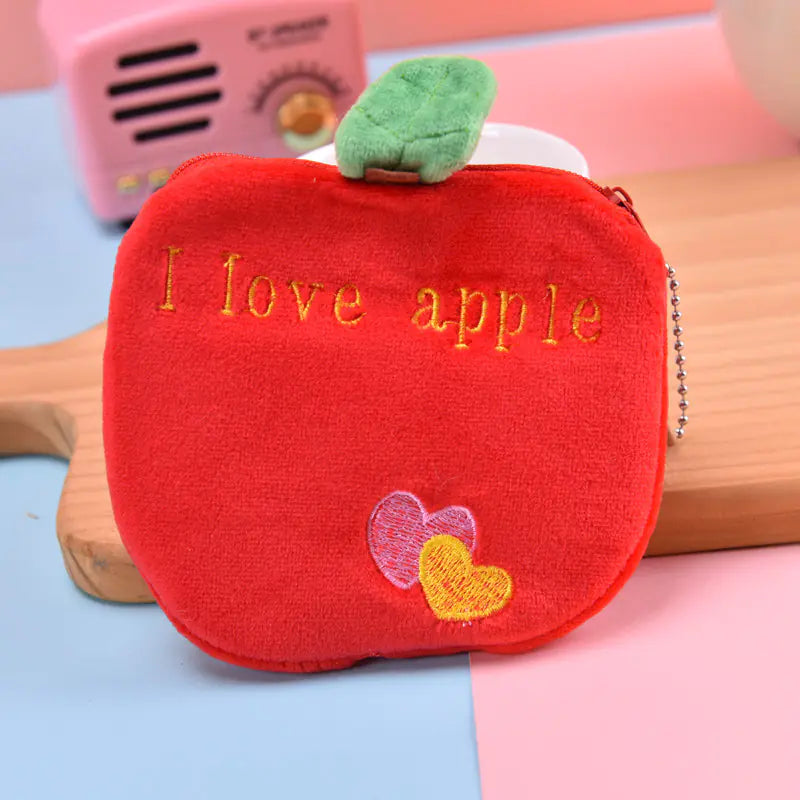 Cute Plush Watermelon Coin Purse & Storage Bag