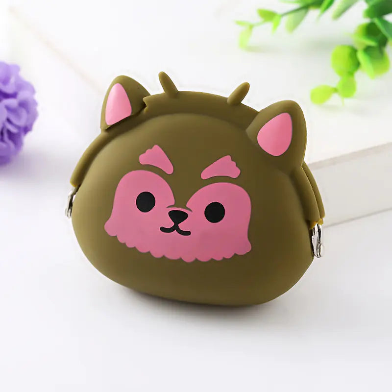 Animal Cartoon Silicone Coin Purse for Kids