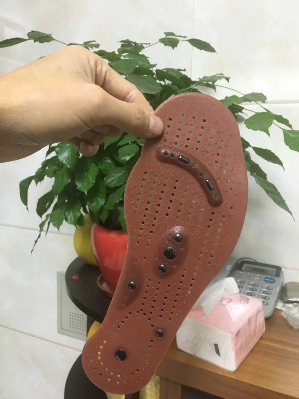 Silicone Magnetic Therapy Insoles for Health and Massage