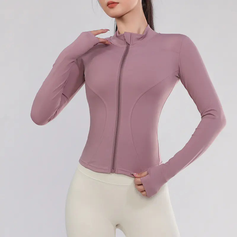 Slim Fit Long Sleeve Women's Yoga and Running Top