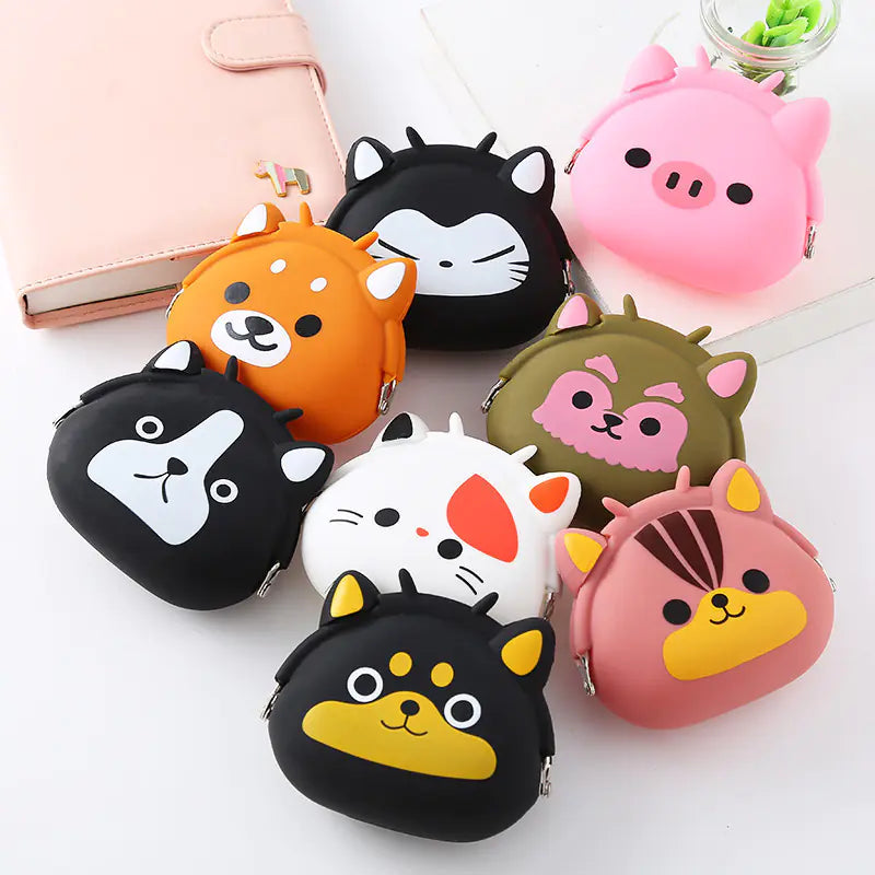 Animal Cartoon Silicone Coin Purse for Kids