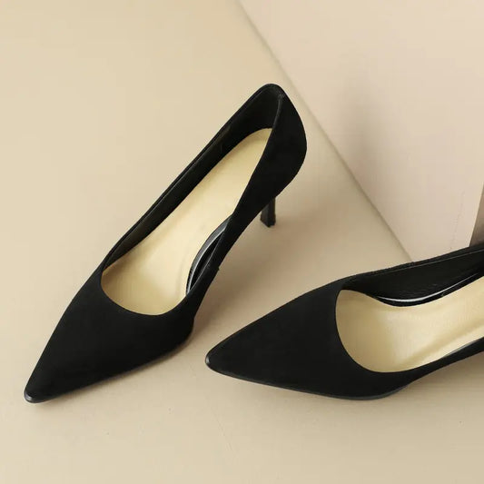 Elegant Suede Stiletto Pumps