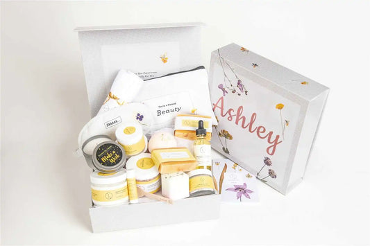 Pretty Girls Wear Cheer up Gift Basket, Natural Care Package, Recovery Gift Box