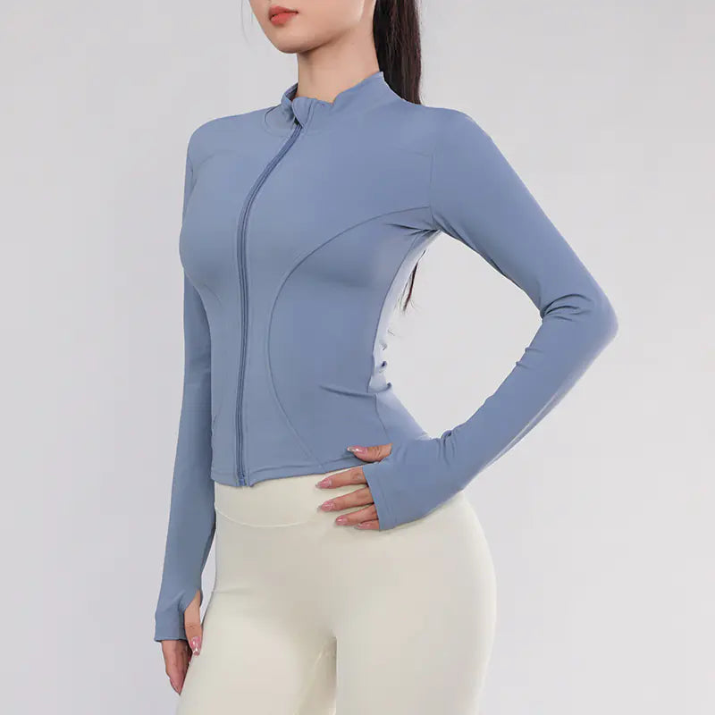 Slim Fit Long Sleeve Women's Yoga and Running Top