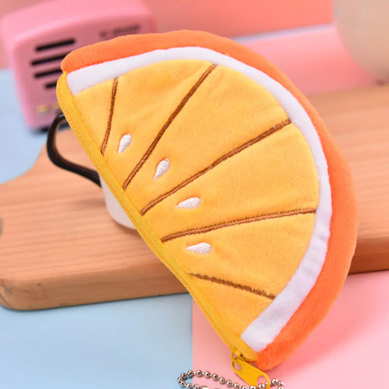 Cute Plush Watermelon Coin Purse & Storage Bag