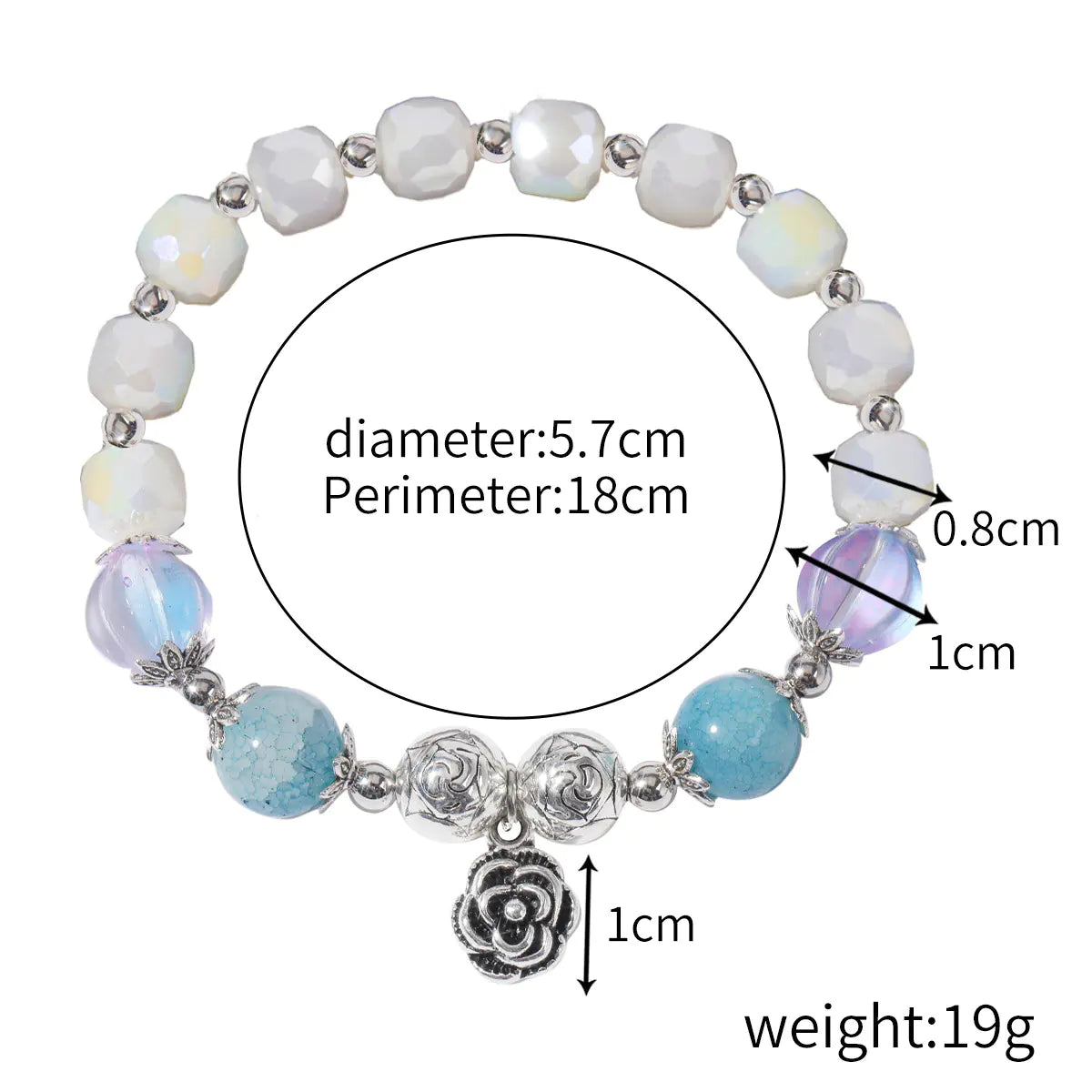 Natural Crystal String Beads Bracelet for Women