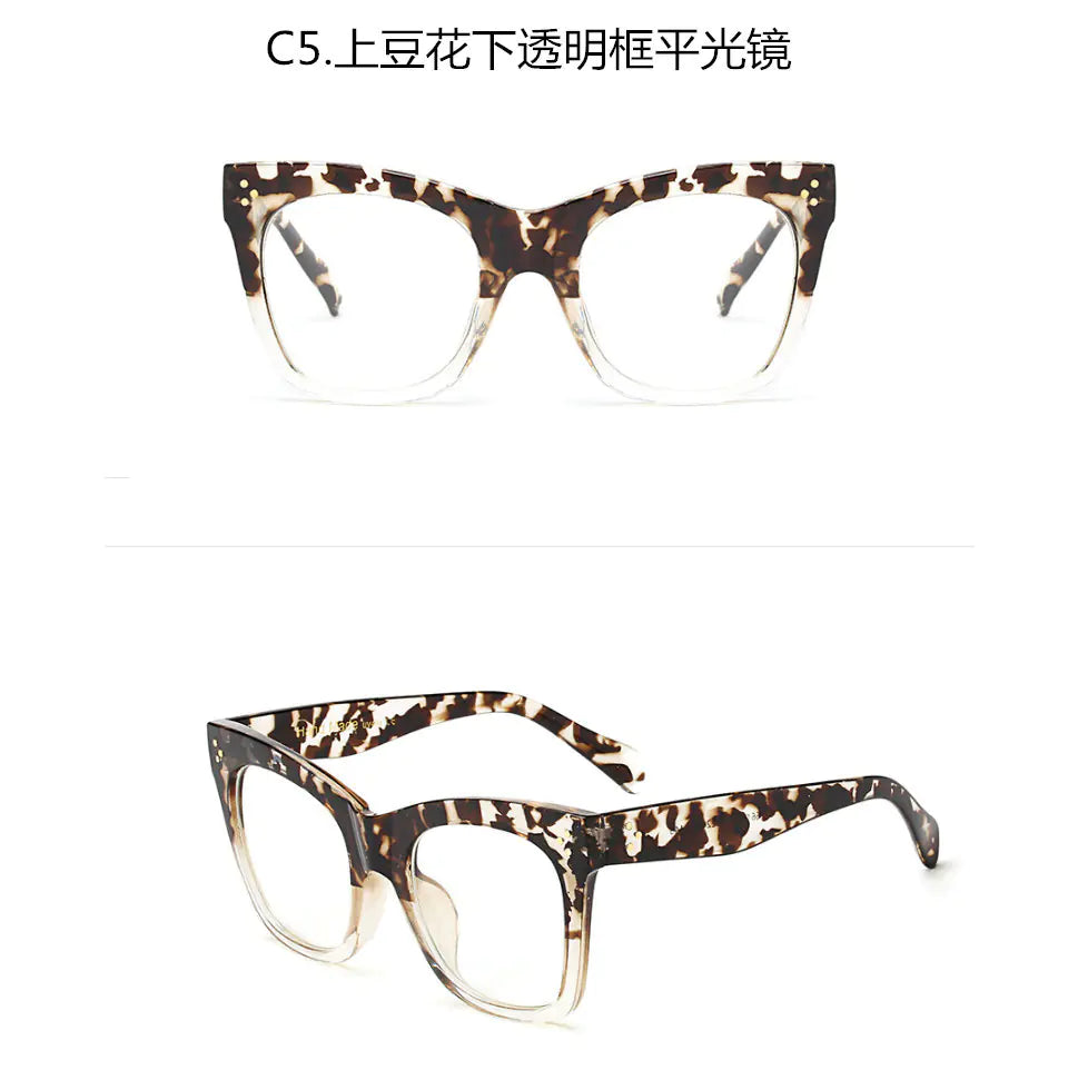 Fashionable Oversized Sunglasses for Women (Model 66189)
