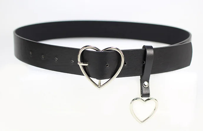 Heart-Shaped Buckle Women's Belt for Jeans (Wholesale)