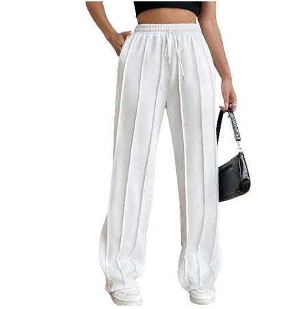 Striped Casual Jogging Pants with Drawstring (One Piece)