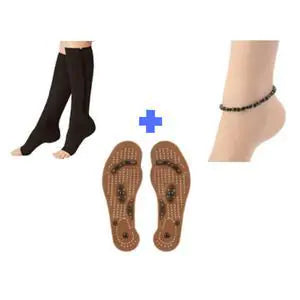 Silicone Magnetic Therapy Insoles for Health and Massage