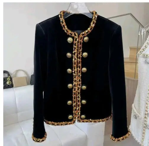 Elegant Jacket with Buttons and Sequins (2024)