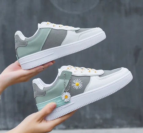 BLOOM Limited Edition 80s Cream Daisy Sneakers