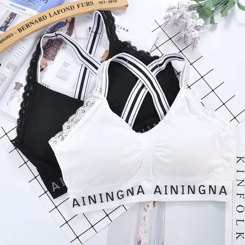 Lettering Beauty Chest Wrap and Tube Top