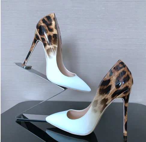Leopard Print Colorblock High Heels - Stylish & Sexy