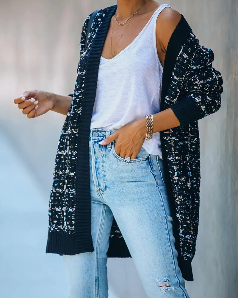 Retro Plaid Slim Fit Women's Sweater Knitwear