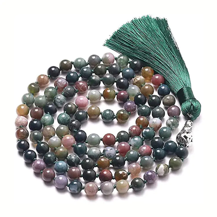 Mala Bead Long Necklace