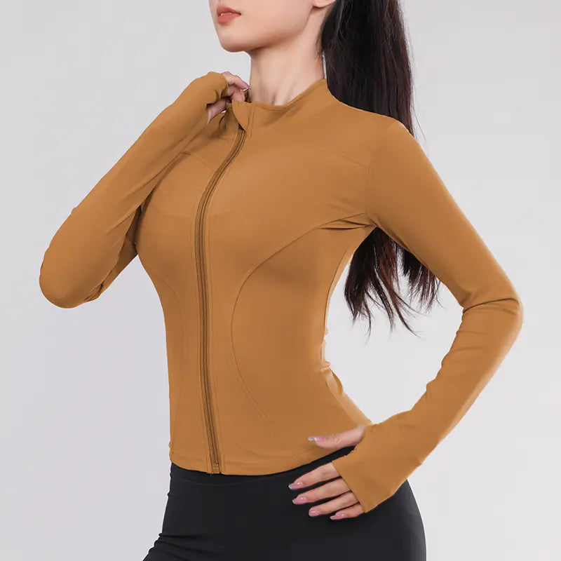 Slim Fit Long Sleeve Women's Yoga and Running Top