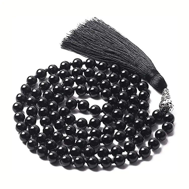 Mala Bead Long Necklace