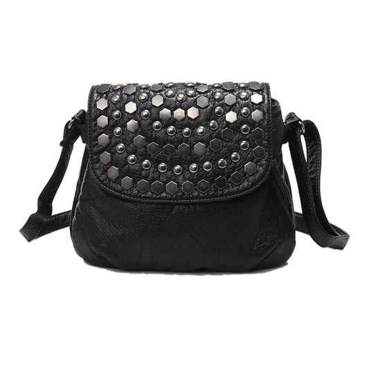 Rivet Phone Bag, Soft Leather Crossbody Purse