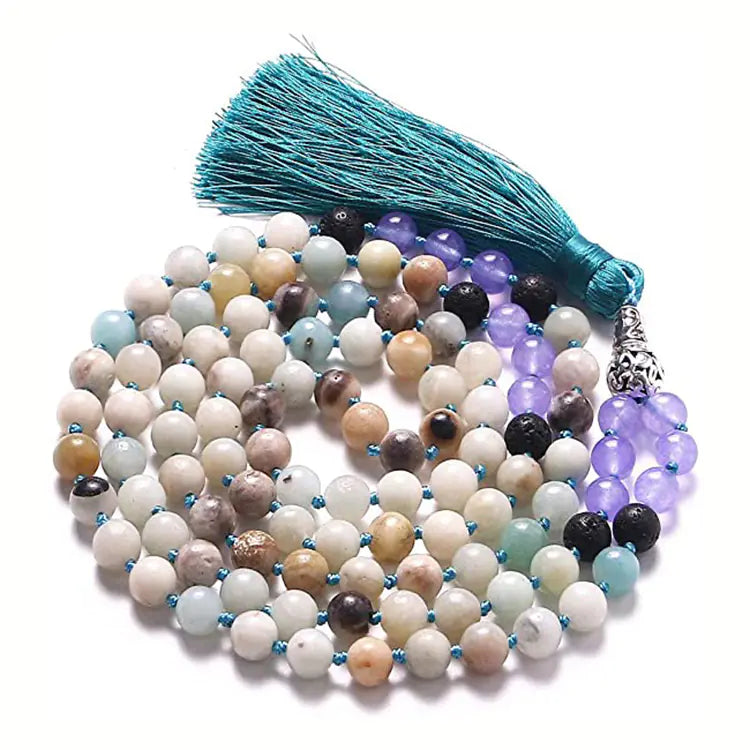 Mala Bead Long Necklace
