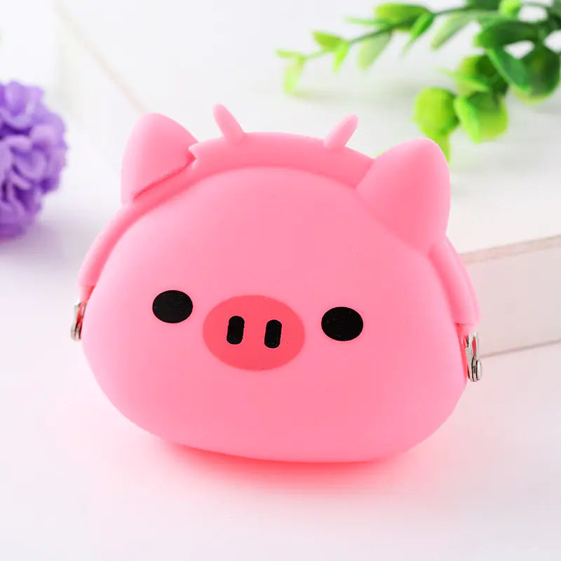 Animal Cartoon Silicone Coin Purse for Kids