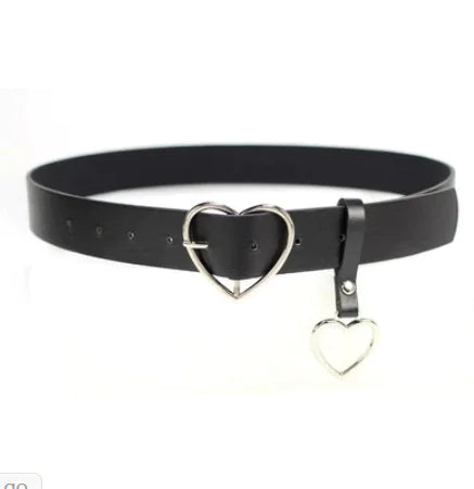 Heart-Shaped Buckle Women's Belt for Jeans (Wholesale)