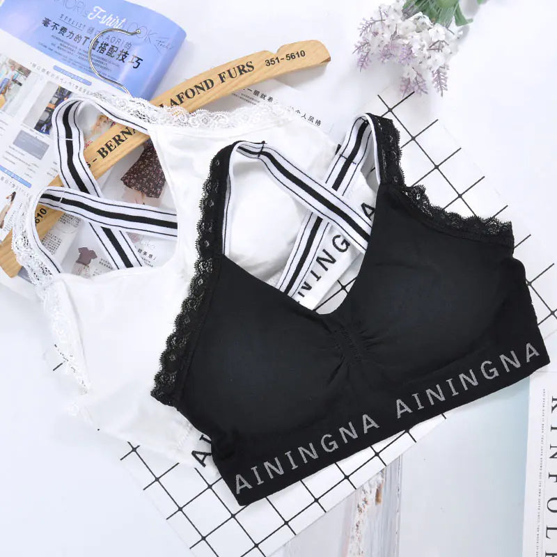 Lettering Beauty Chest Wrap and Tube Top