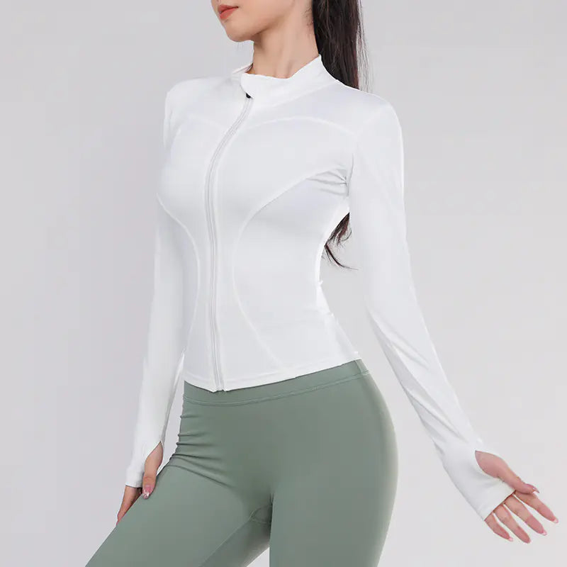 Slim Fit Long Sleeve Women's Yoga and Running Top