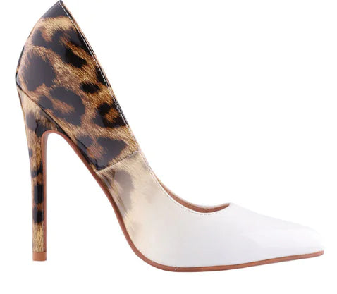Leopard Print Colorblock High Heels - Stylish & Sexy