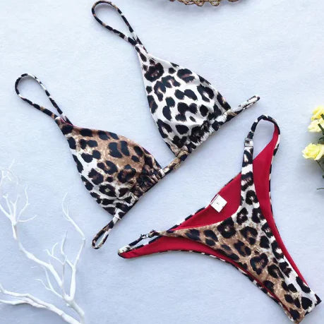 Luxury Summer Leopard Print Bikini Set (One Piece)