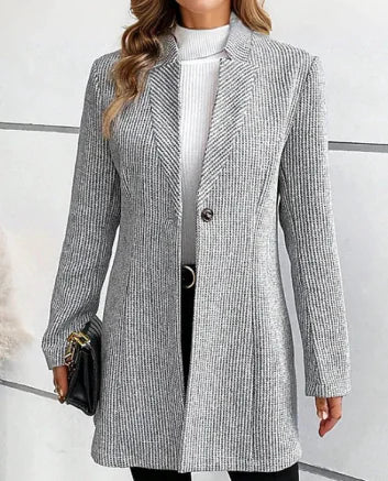 Elegant Gray Jacket - Autumn Winter Collection