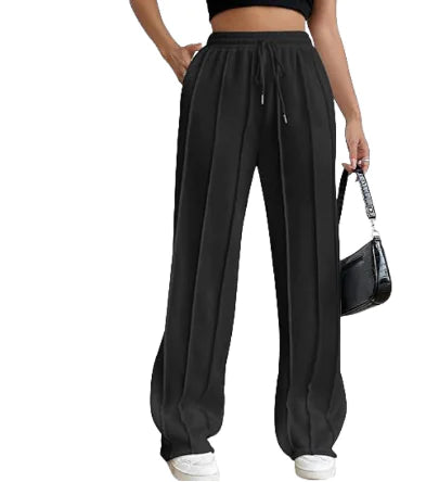 Striped Casual Jogging Pants with Drawstring (One Piece)