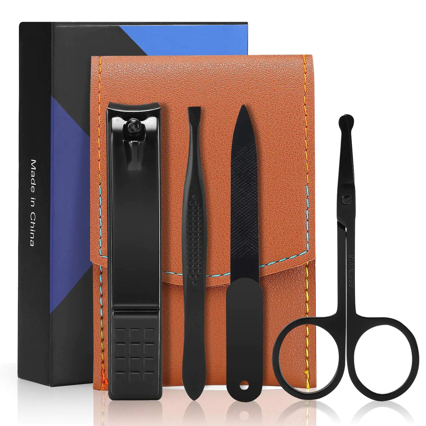 Nail Clipper Set Manicure Set Accessories Personal Nail Care Tools Nail Clippers Aceoce Travel Grooming Kit Manicure PedicureTools Kit Personal Care Set Nail kit Set Gift for Men Fathers Parents