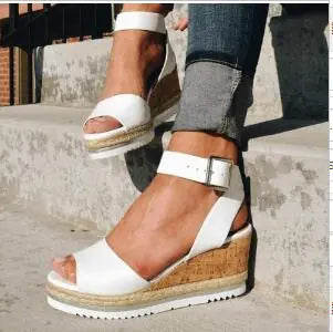 Summer High Heels with Peep-Toe Design