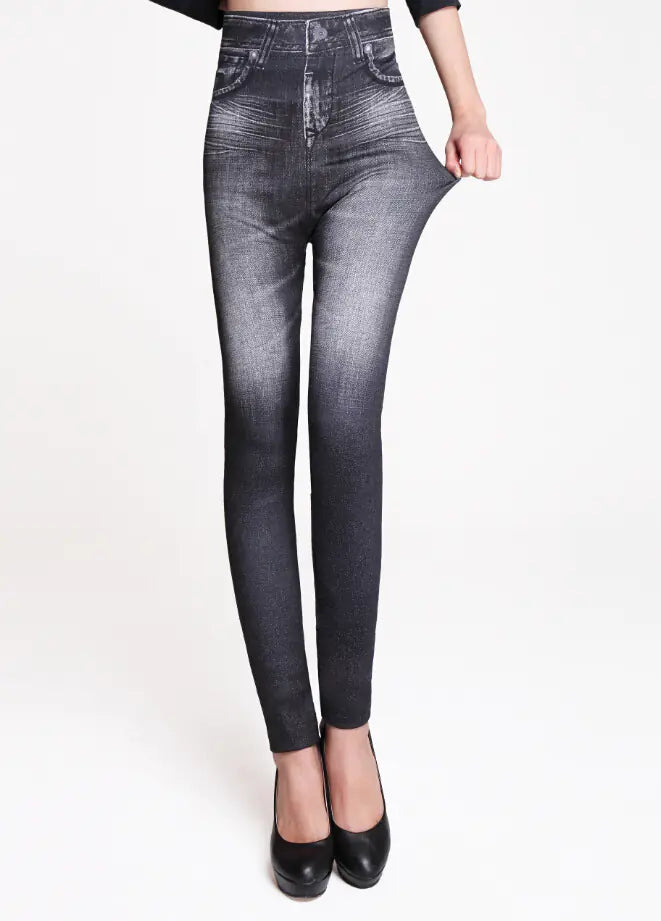 High-Waisted Skinny Jeans