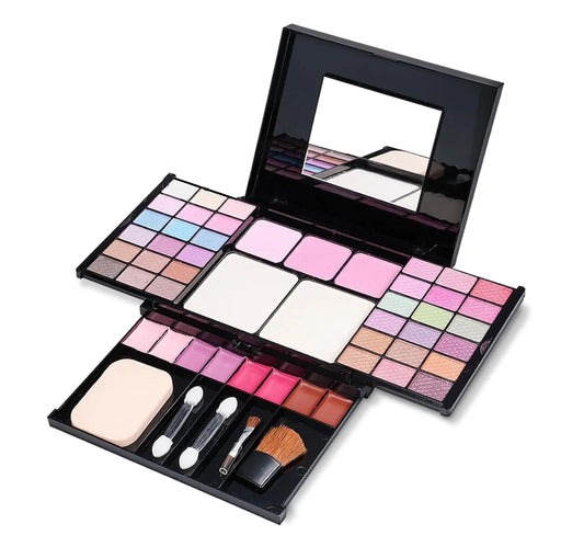 Makeup Set for Women full Kit 49 Color Eyeshadow Palette Lipstick Blush Contour Powder Concealer with 5pcs Makeup Brushes All In One Makeup Kit