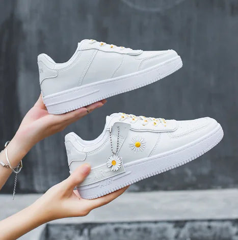 BLOOM Limited Edition 80s Cream Daisy Sneakers