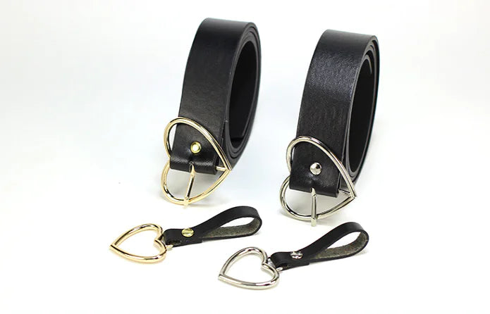Heart-Shaped Buckle Women's Belt for Jeans (Wholesale)