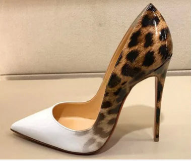 Leopard Print Colorblock High Heels - Stylish & Sexy