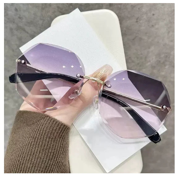 Frameless Polygon Sunglasses