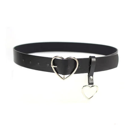 Heart-Shaped Buckle Women's Belt for Jeans (Wholesale)