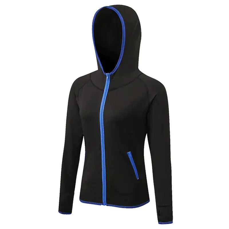 Quick Drying Color Matching Zipper Hoodie for Fitness