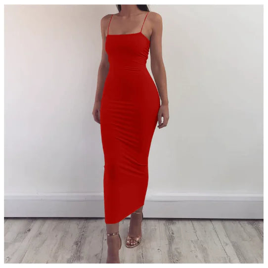 Strap Dress, Milk Silk Bandage Dress